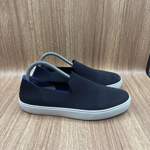 Rothy’s The Original Slip On Sneaker Black Women’s Size 9.5 - Picture 1 of 9